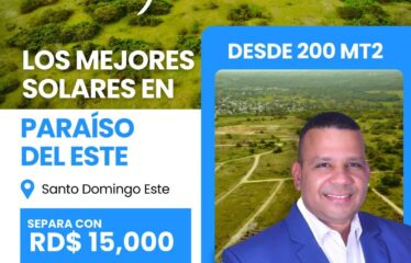 LOS MEJORES SOLARES DE SANTO DOMINGO ESTE EN PROYECTOS RESIDENCIALES