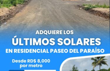 COMPRA TU SOLAR EN SANTO DOMINGO NORTE DESDE 135 MT² CON FACILIDADES